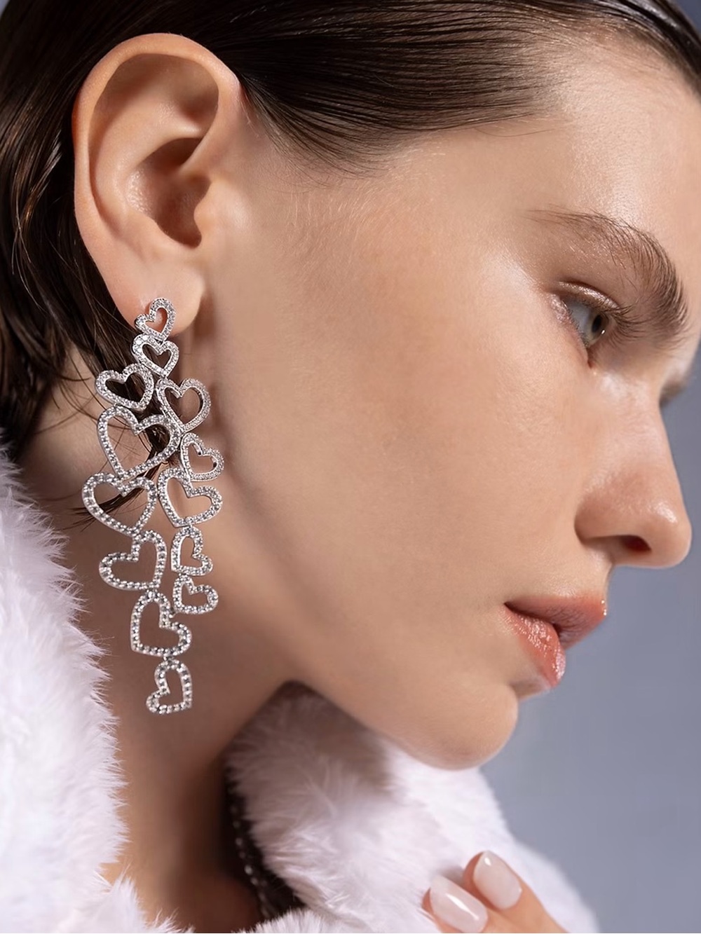 APM Monaco Open Heart Earrings
